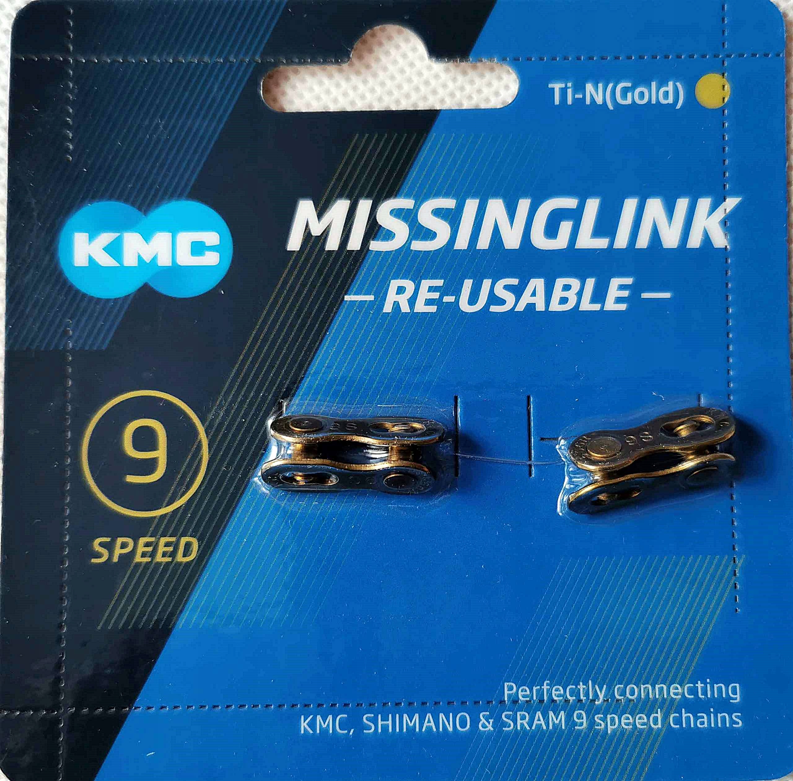Kmc CL-556R Gold Spinka 9 rzędowa Blister 2 szt