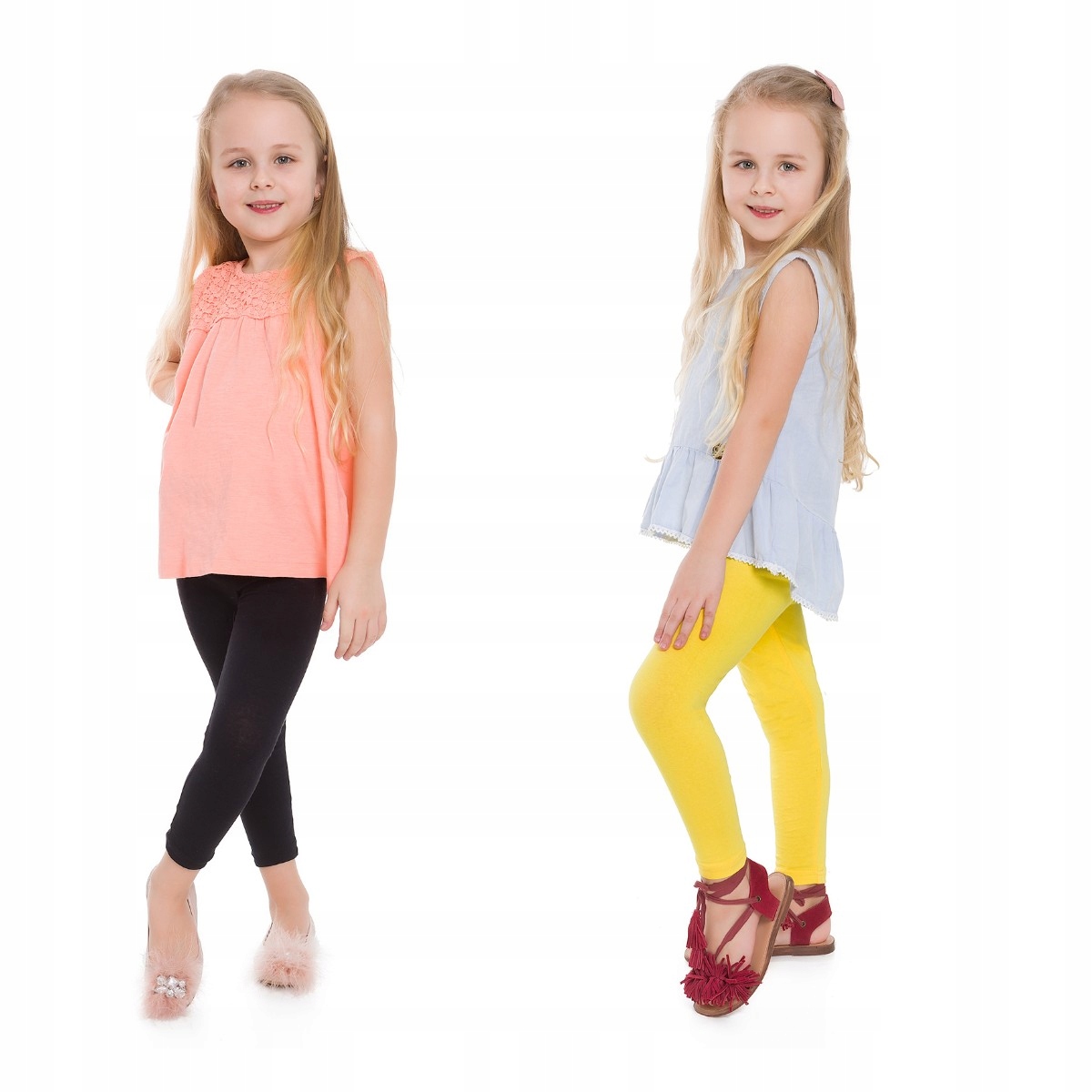 

Zestaw 2X Legginsy Dziecięce Getry 110