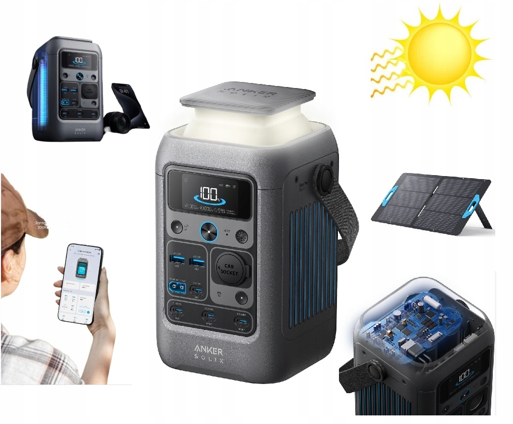 Przenośna stacja zasilania Anker Solix C300X DC 288Wh 300W Ups