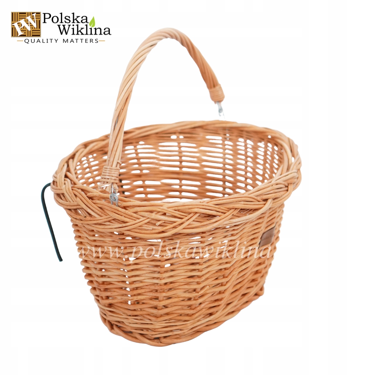 KOSZ KOSZYK WIKLINOWY NA ROWER KIEROWNICĘ natural Model Kosz na rower