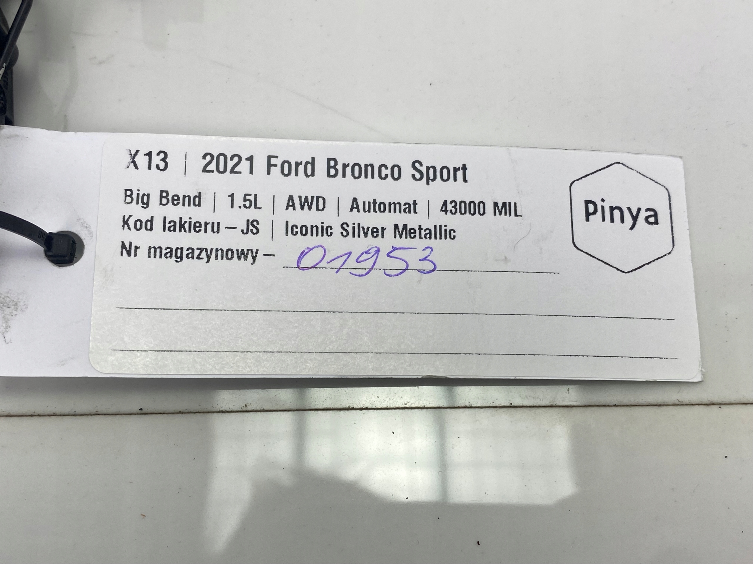wischerarm Ford Bronco Sport 2020+ USA