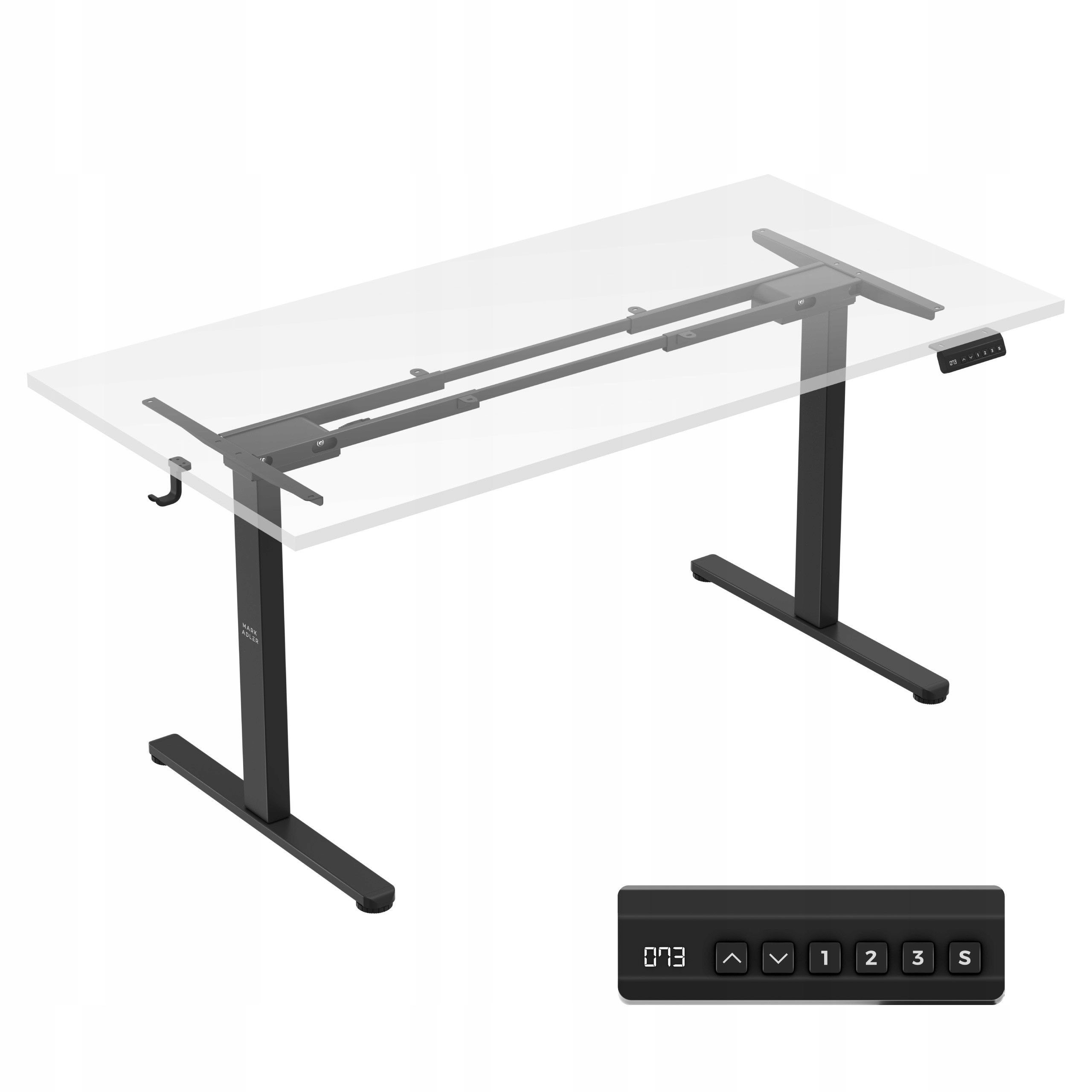 Stelaż do biurka elektrycznego Mark Adler Xeno 4.5 Black Regulowane