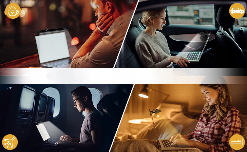 LAMPKA LED DO LAPTOPA MONITORA NA MONITOR KLIPS REGULOWANA NOCNA Marka bez marki