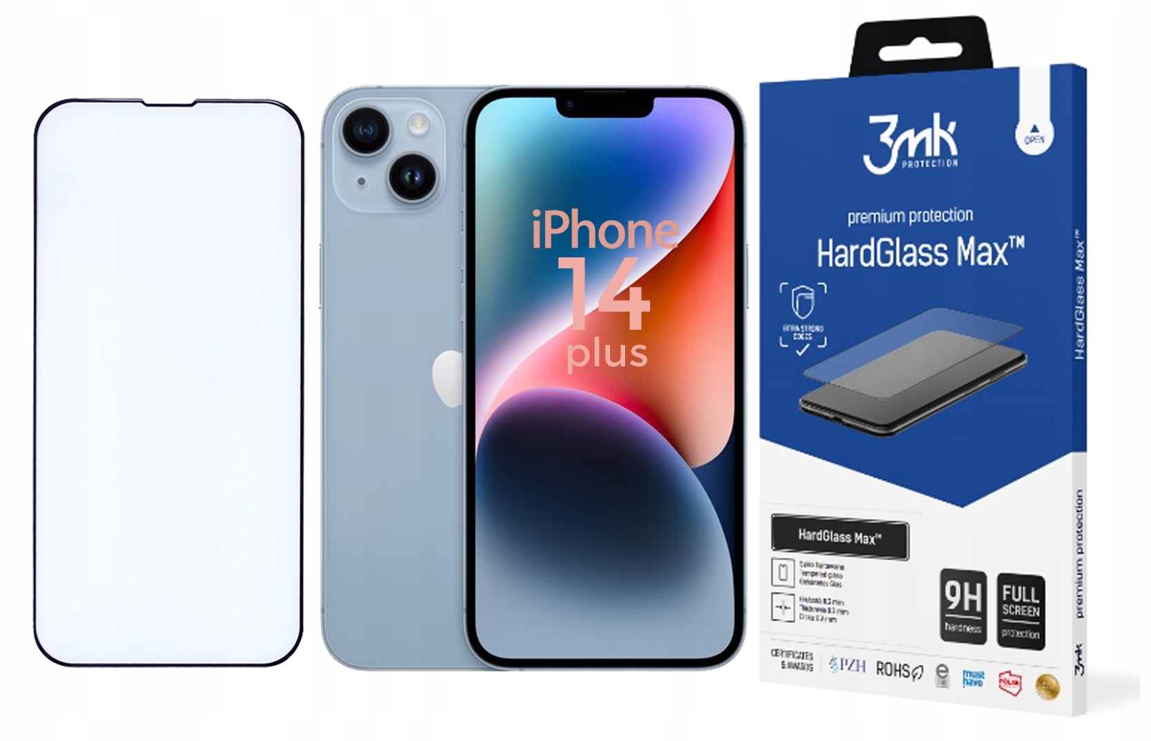 

3MK Hardglass Max Szkło do iPhone 14 Plus