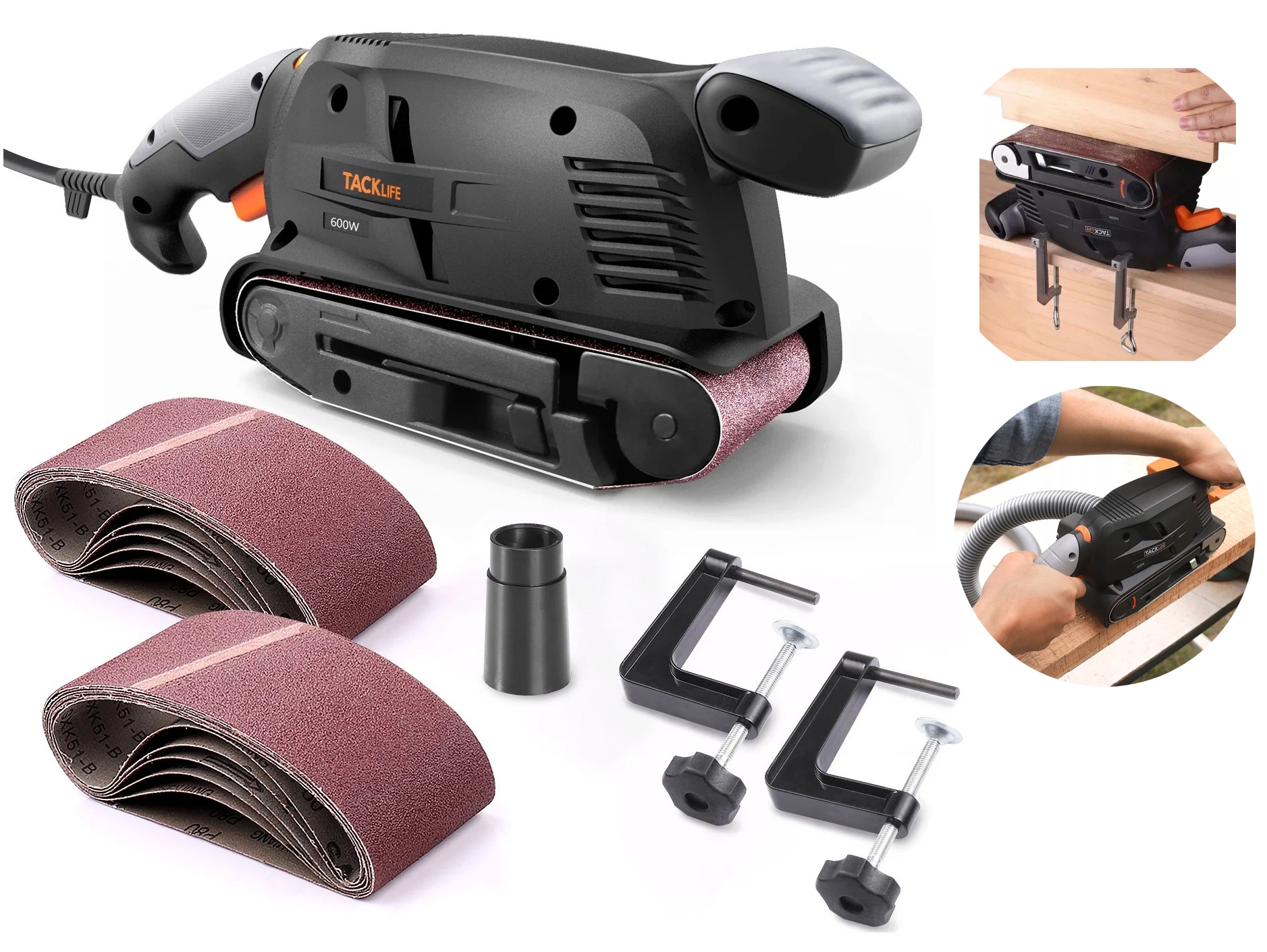 2w1 Profesjonalna Szlifierka Taśmowa oraz Szlifierka Stołowa +taśmy