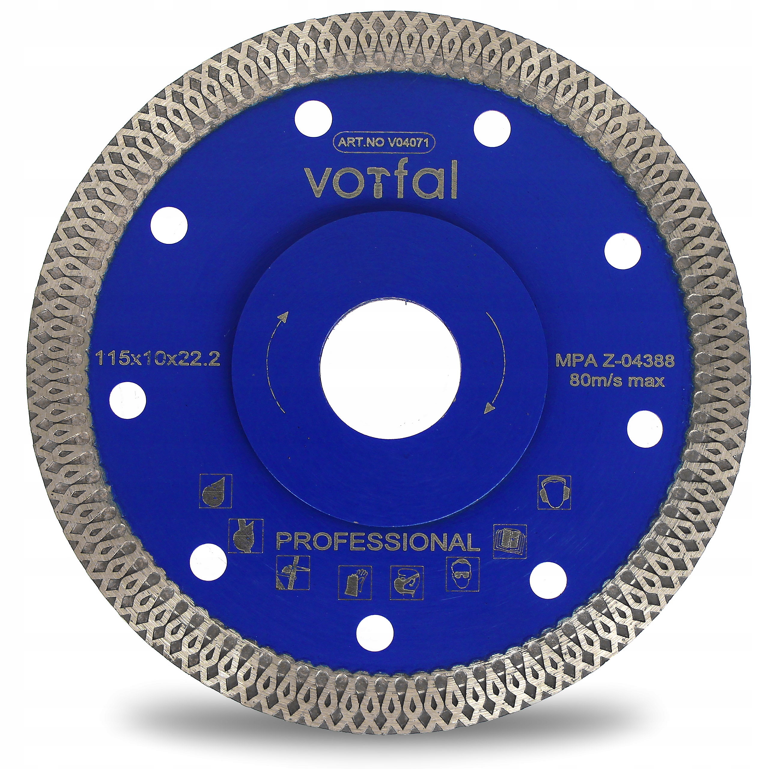 TARCZA DIAMENTOWA DO CIĘCIA GRESU PŁYTEK 115/22,2