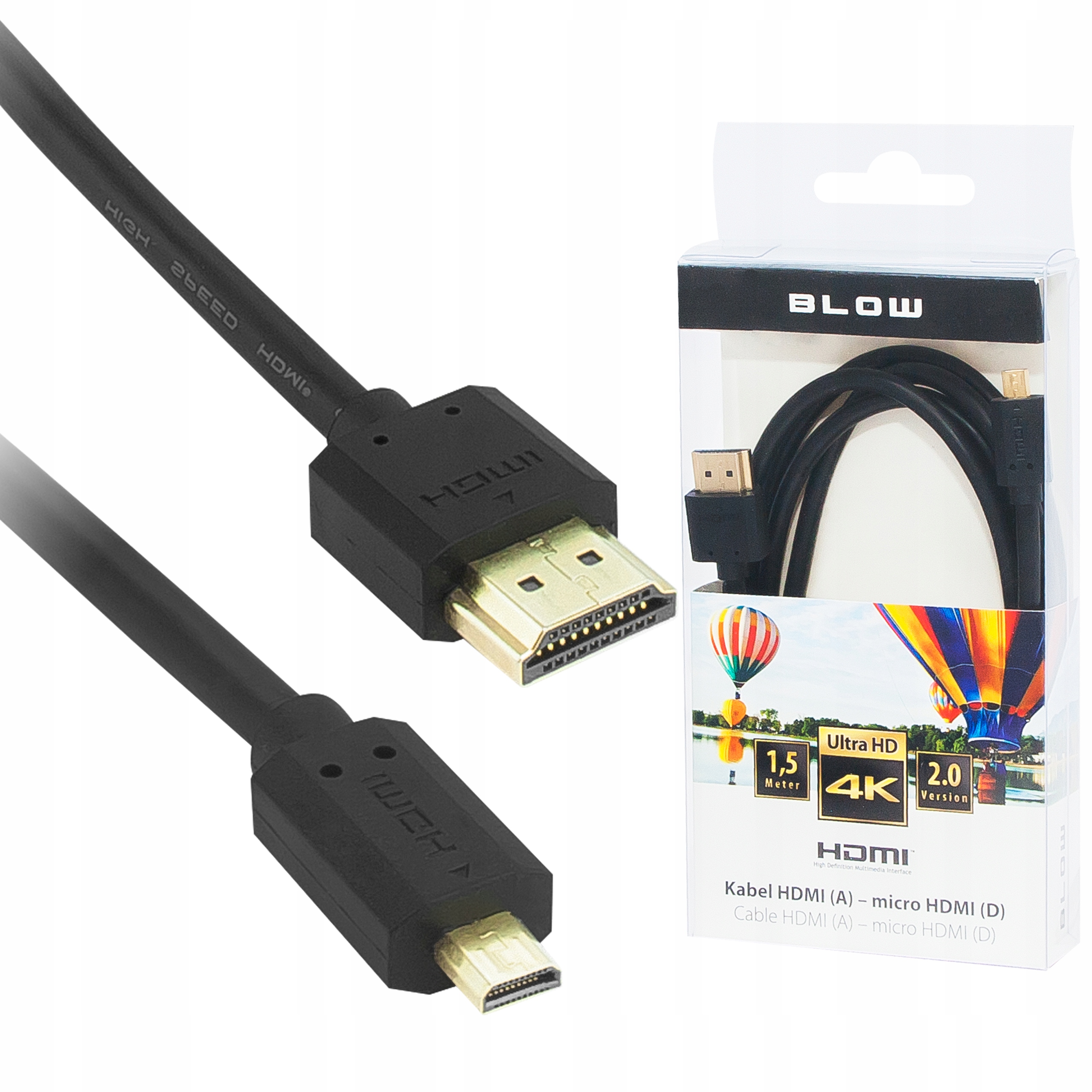 Kabel Blow 92-673# HDMI - micro HDMI 1,5 m