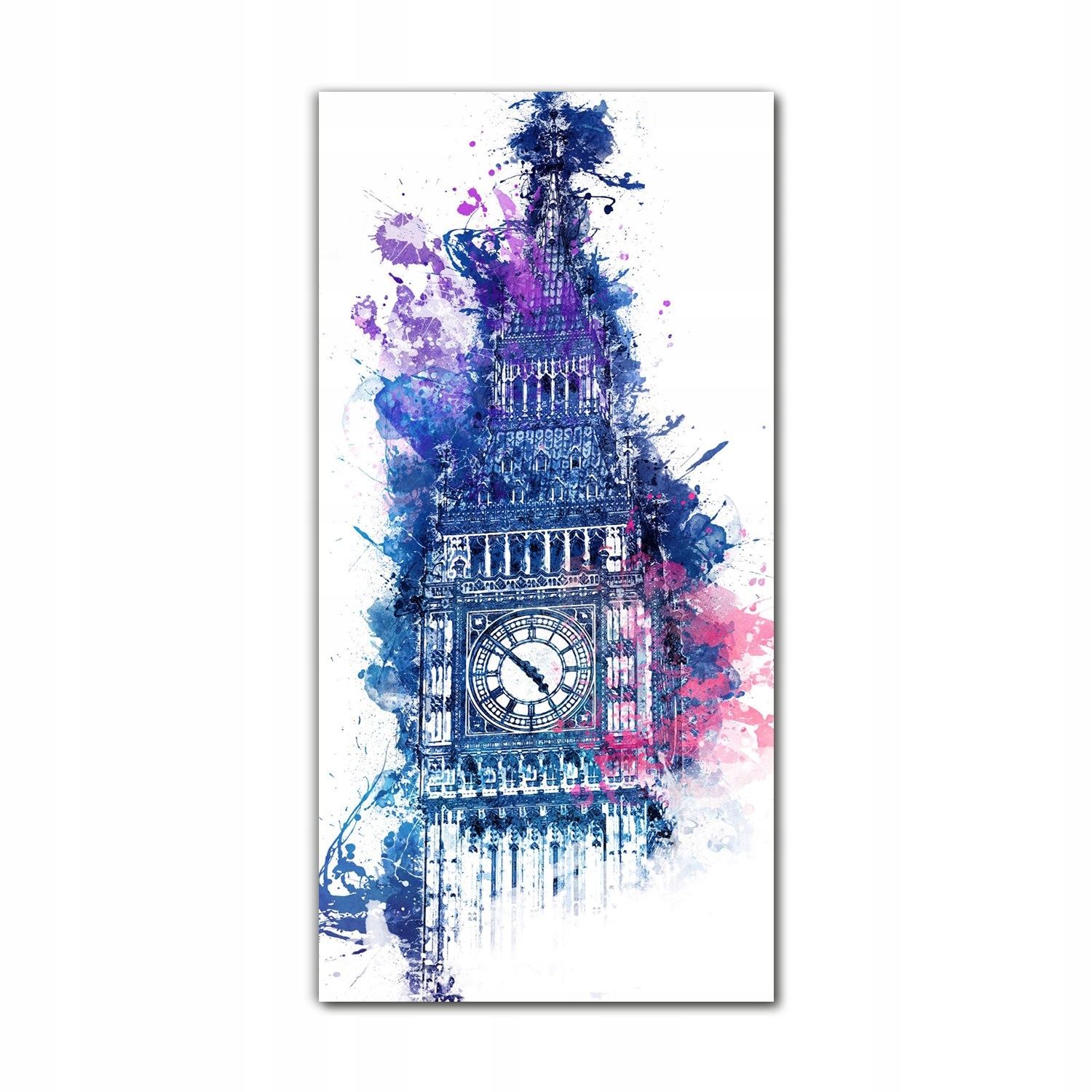 

Foto na szkle na ścianę 70x140 Big Ben abstrakcja