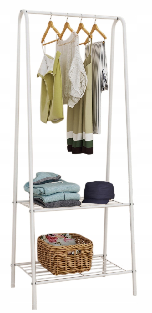 WIESZAK STOJĄCY NA UBRANIA GARDEROBA PÓŁKA STOJAK