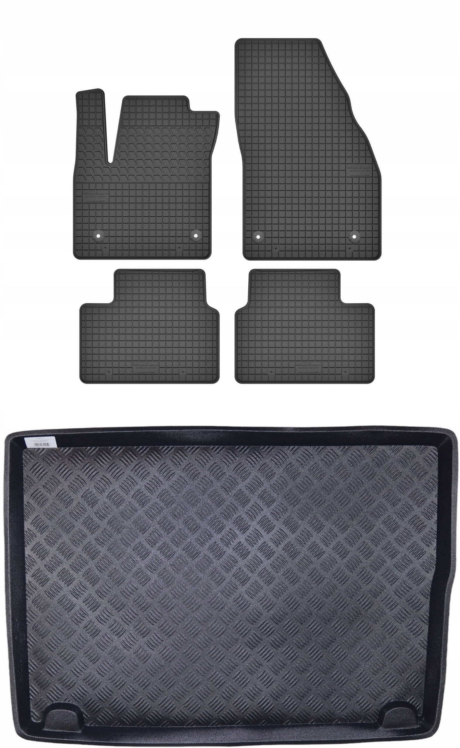 koberčeky batožinový priestor pre: Opel Meriva B 2010-2014 minivan