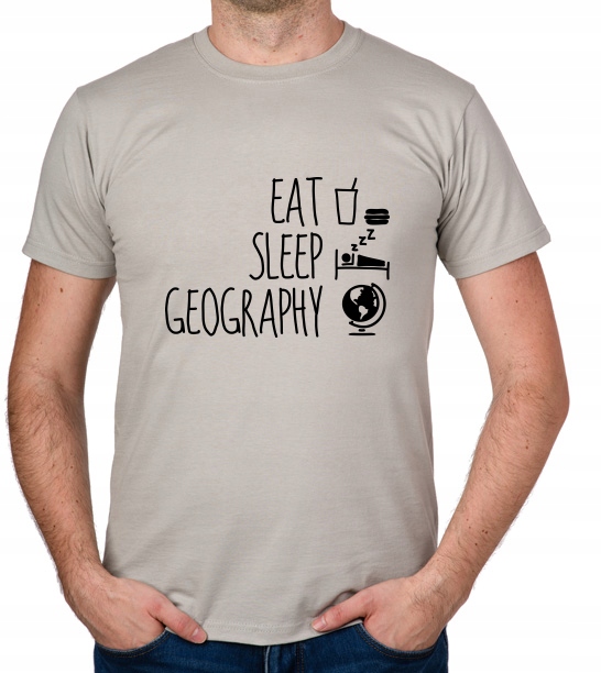 

koszulka Eat Sleep Geography prezent