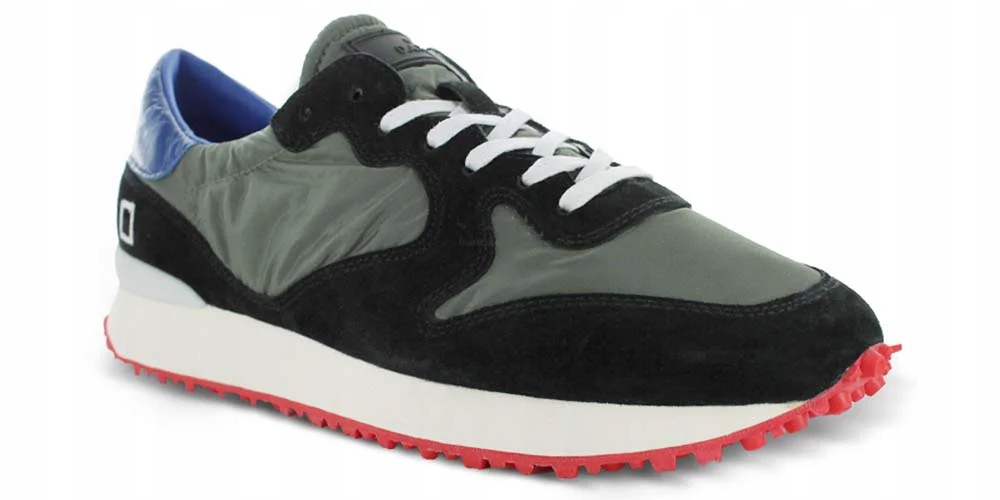 D.a.t.e. Pánské polobotky Spike Nylon Army velikost 41 černá kožená