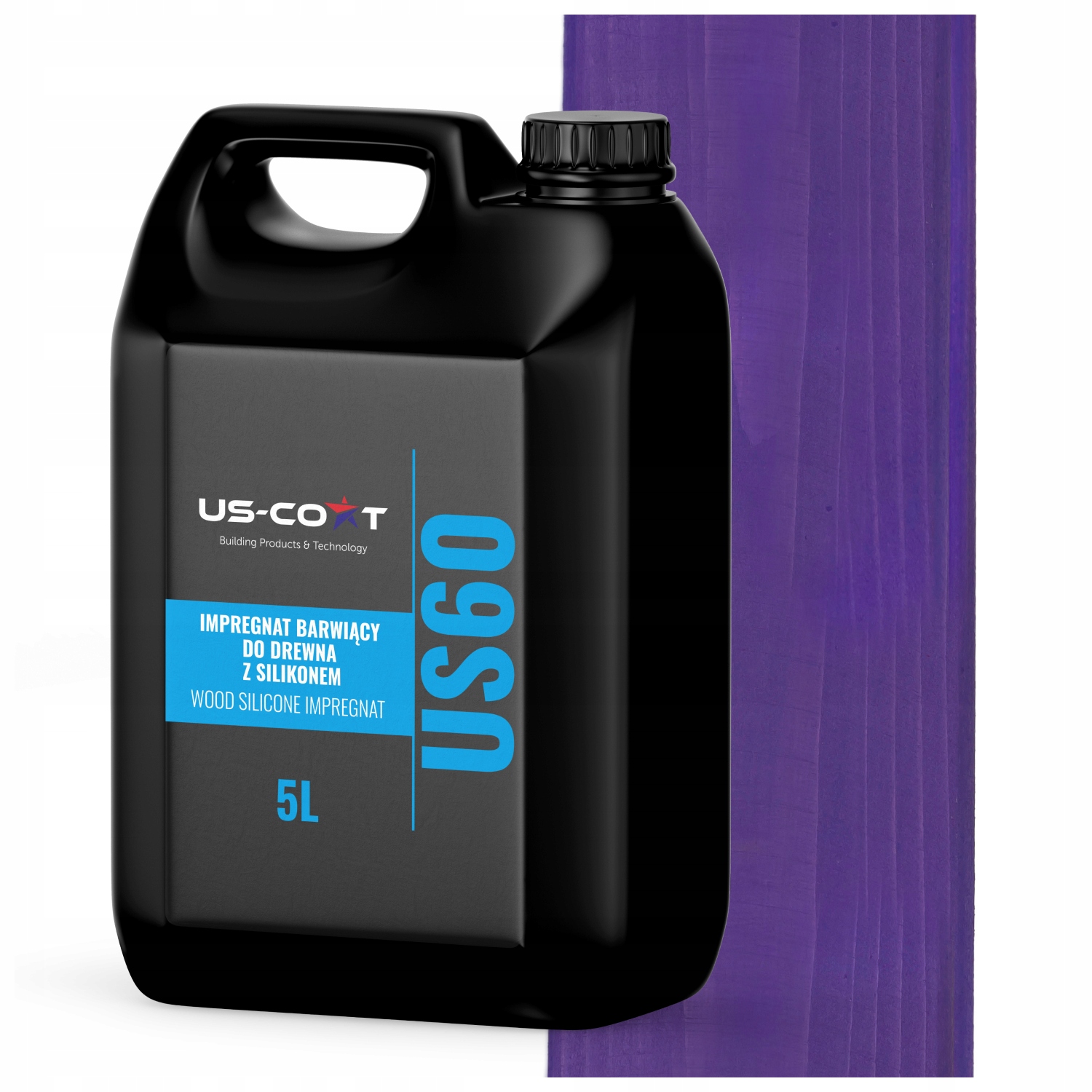 Barvící Impregnát Na Dřevo Se Silikonem 2v1 Altán Uv Barva Fialová 5L