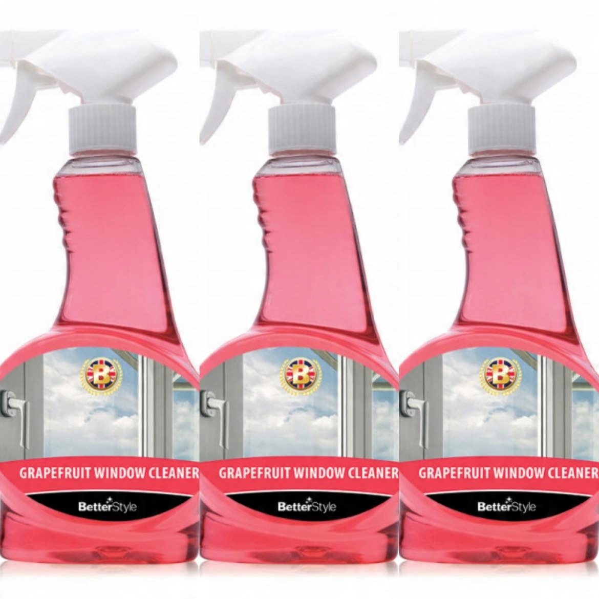 

Grejpfrutowy płyn do mycia szyb 3x500ml Betterware