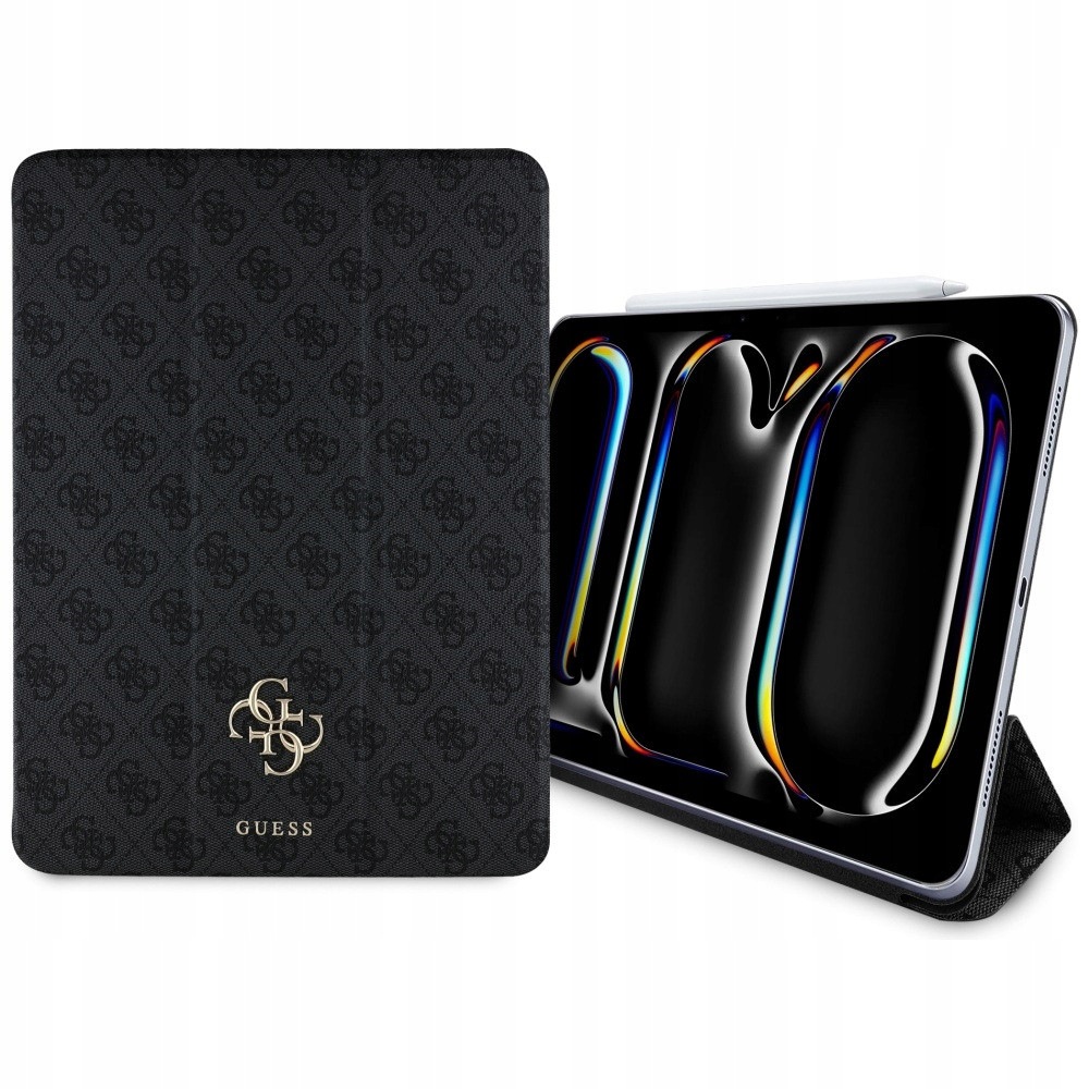 Pouzdro Guess pro Apple iPad Pro 13 2024 (7. gen) Magnetic 4G Big Logo černé