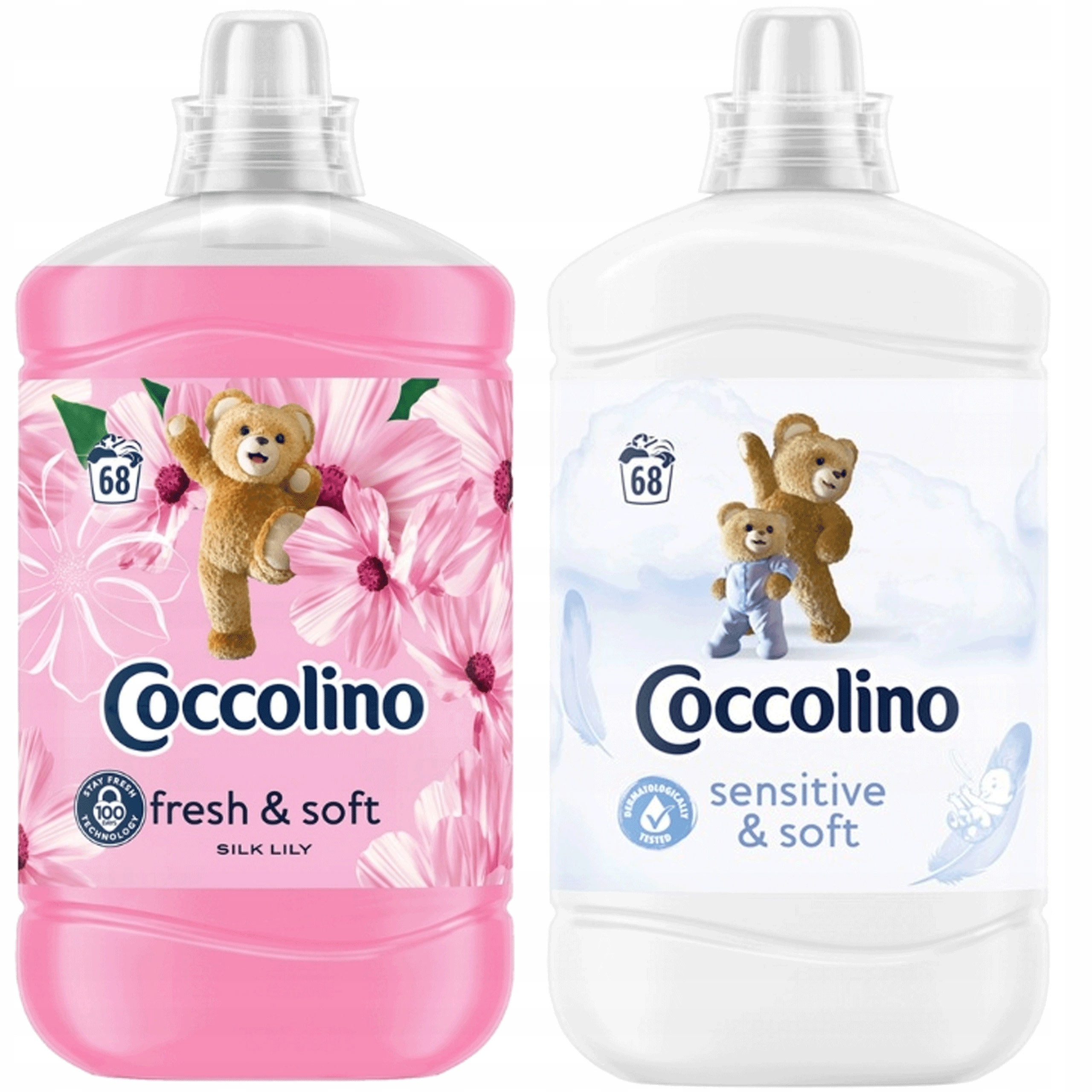 Levně Sada Coccolino Creations Silk Lily & Sensitive & Soft 1,7l x2 MIX 3,4l