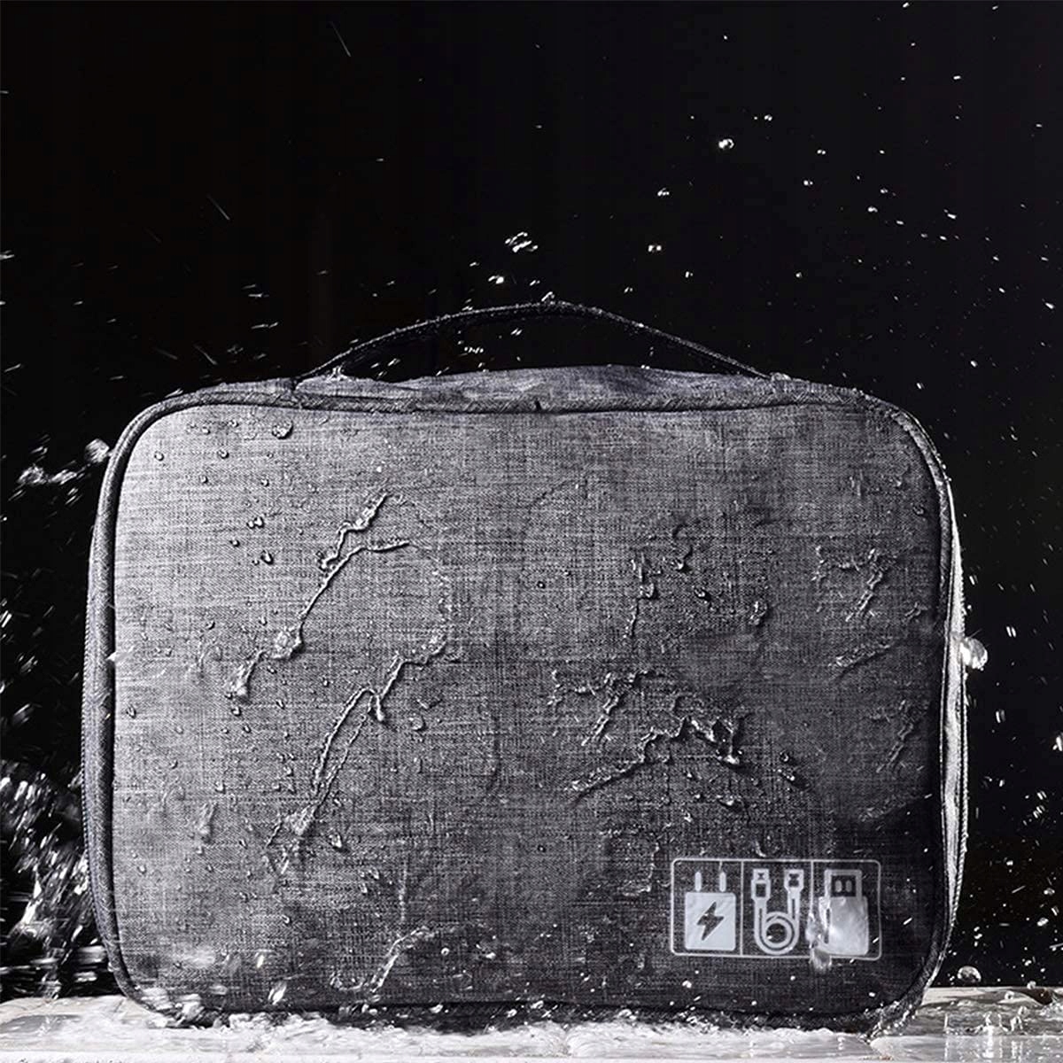 ORGANIZER PODRÓŻNY POKROWIEC TORBA NA KABLE ŁADOWARKI ELEKTRONIKĘ ETUI EAN (GTIN) 5907713392413