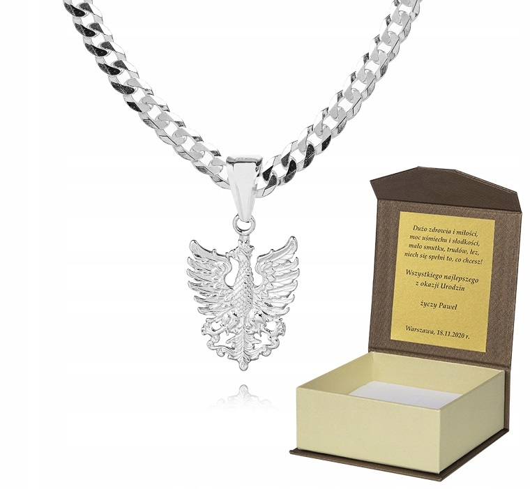 925 Střední Řetízek 55cm Ořel Věnování P2Z55