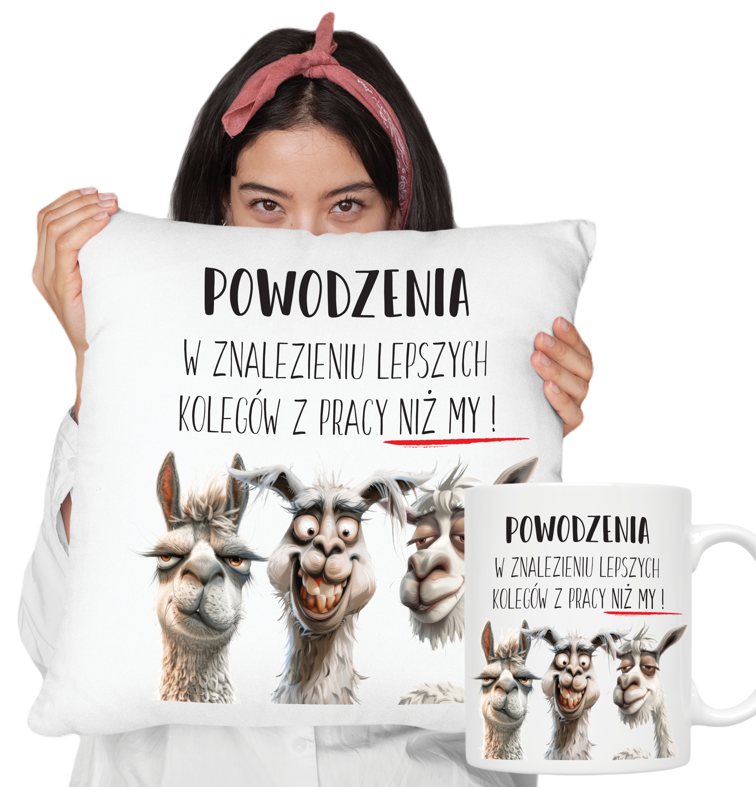 Kubek Poduszka Pożegnanie Z Pracy Odejście Z Pracy Powodzenia