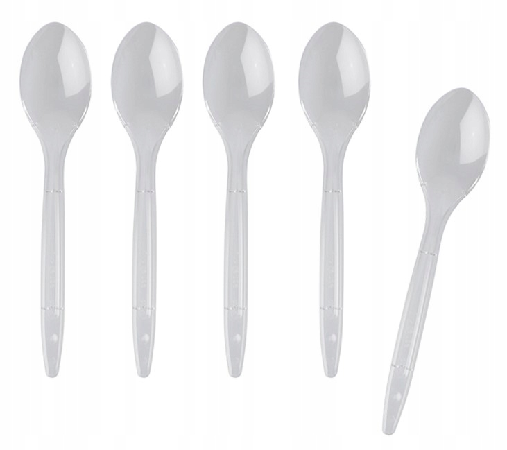 

Łyżki plastik transparent Mocne do zmywarki 50szt