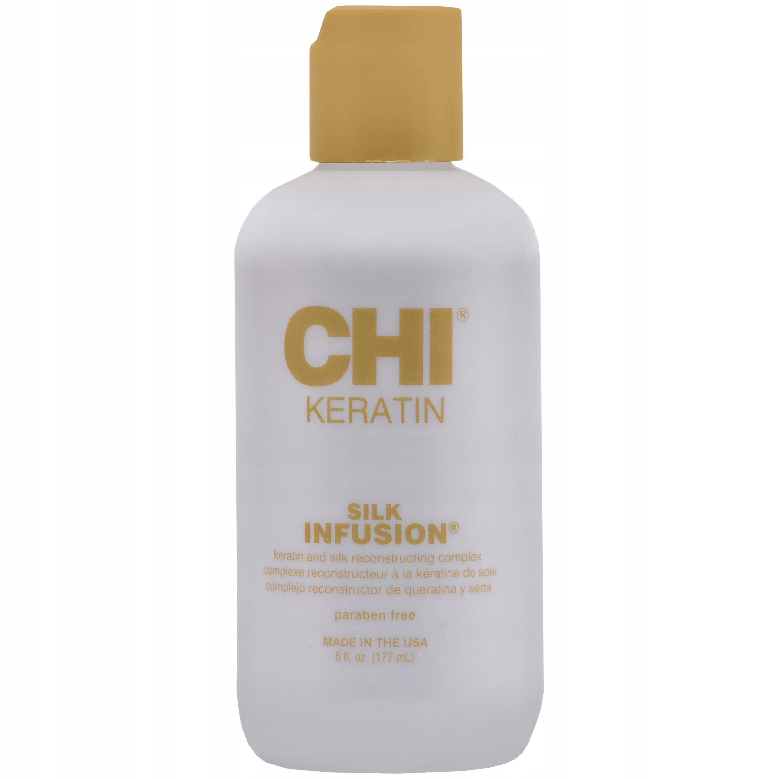 Chi Keratin Silk Infusion – vyhlazující hedvábí pro suché vlasy 177 ml
