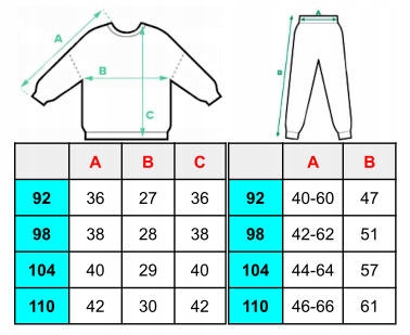 DRES KOMPLETNY DLA DZIEWCZYNKI SPODNIE BLUZA Z NAPISEM 98 Rozmiar 98
