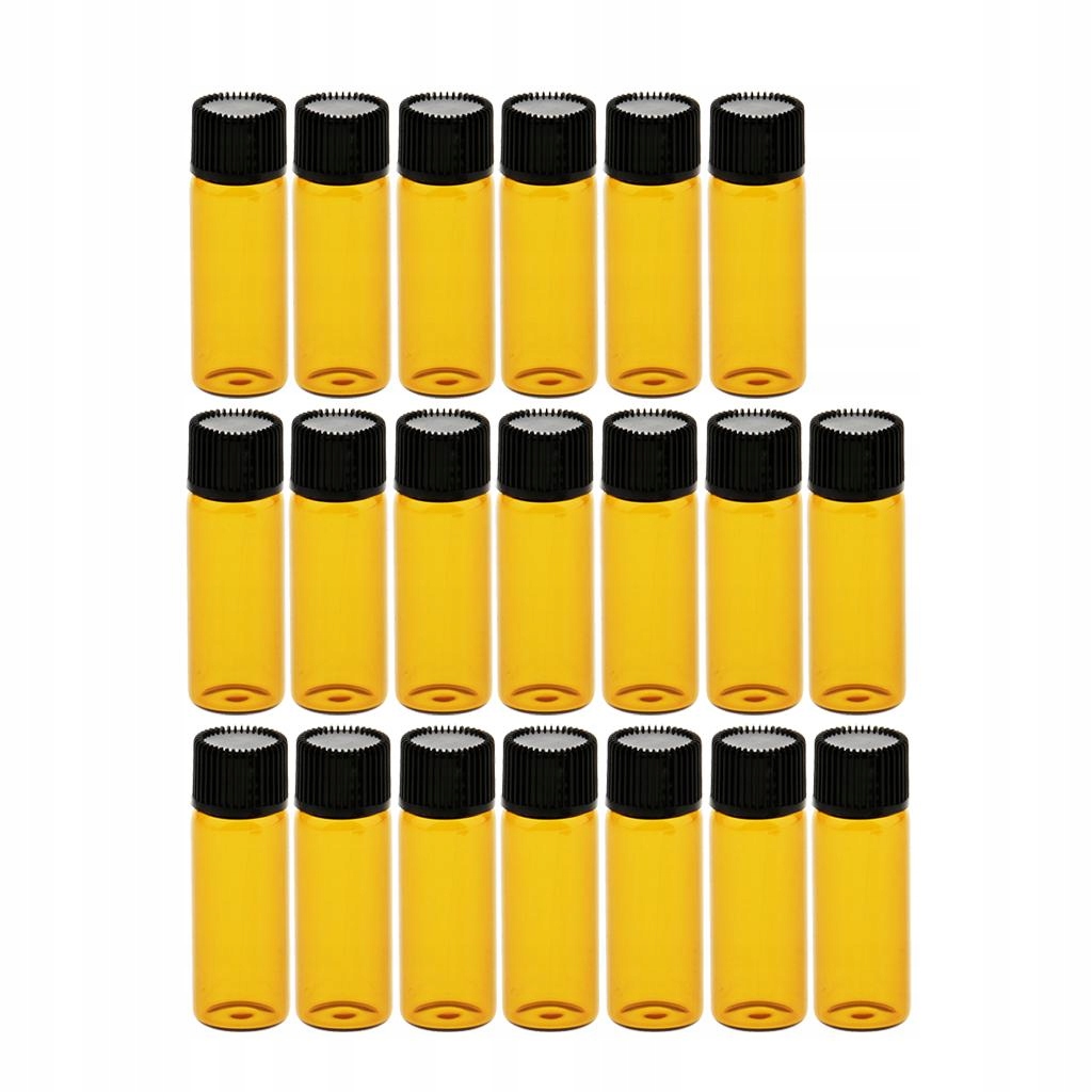 20 sztuk pustych szklanych fiolek - 5 ml