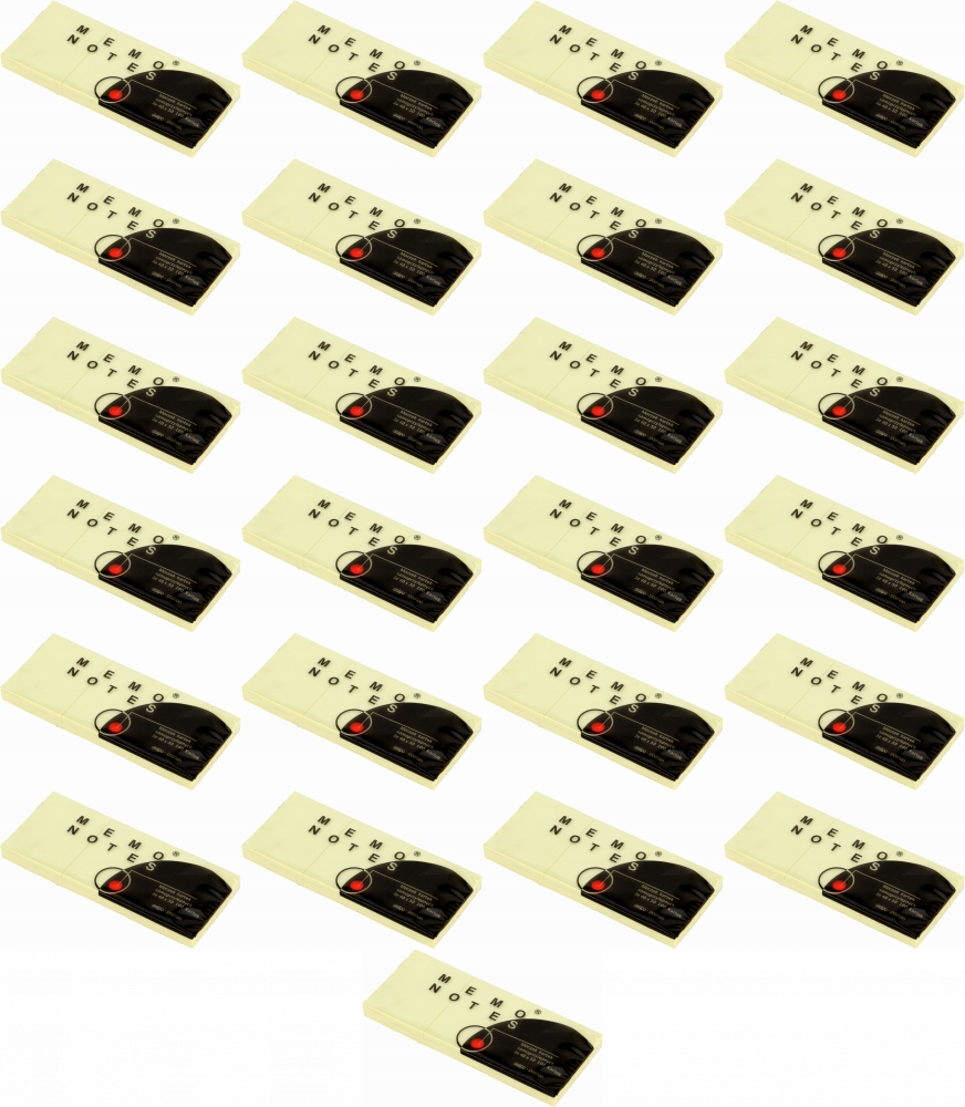 

Karteczki samoprzylepne bloczek 50x40 (3x100) x25