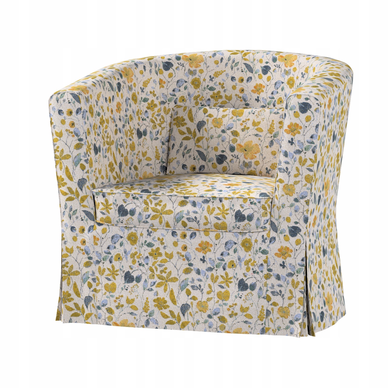 Potah na křeslo Ektorp Tullsta Ikea žluto-modrý