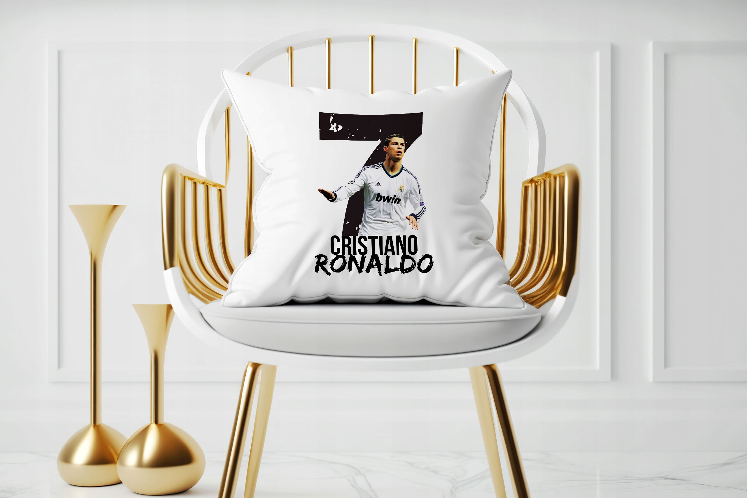 PODUSZKA CRISTIANO RONALDO PREZENT DLA PIŁKARZA PIŁKA NOŻNA JASIEK 40X40CM Marka inna