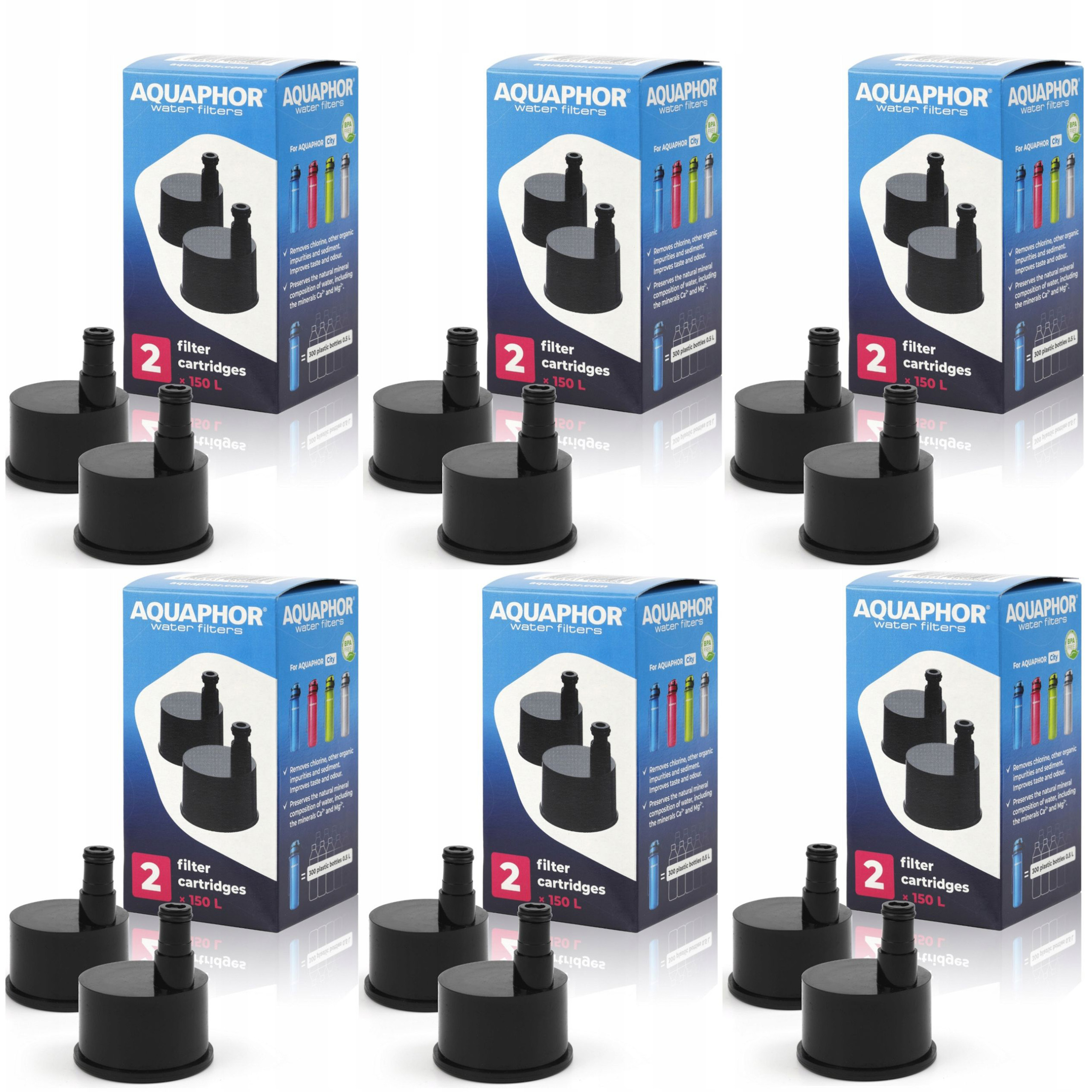 Filtrační vložka – filtrační láhev na vodu Aquaphor City, sada 12 ks