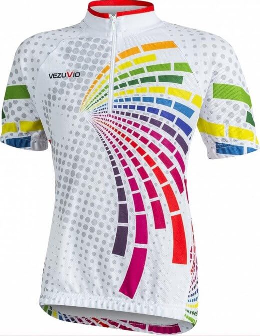 

Koszulka rowerowa dziecięca Rainbow Bcm 146