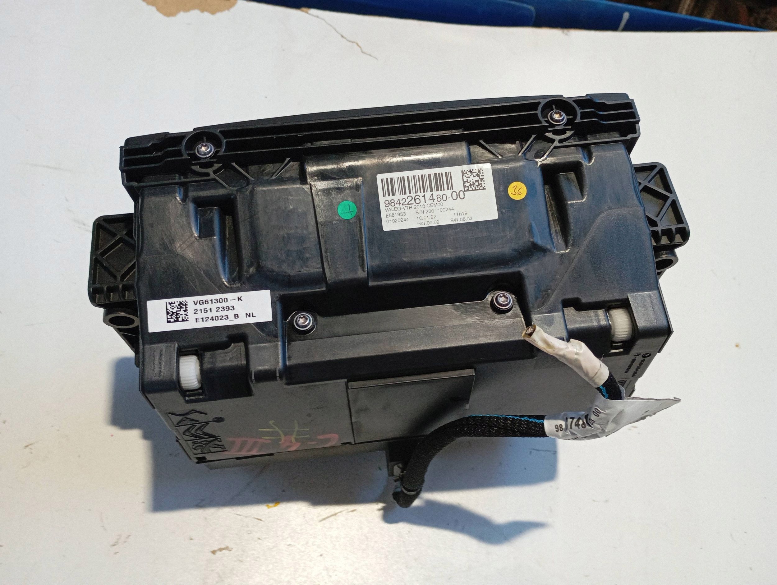 EKRAN HEAD UP schermo CITROEN C4 III E-C4 9842261480