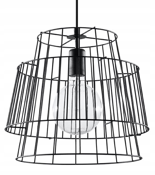 Sollux Závesná lampa luster Gate čierna