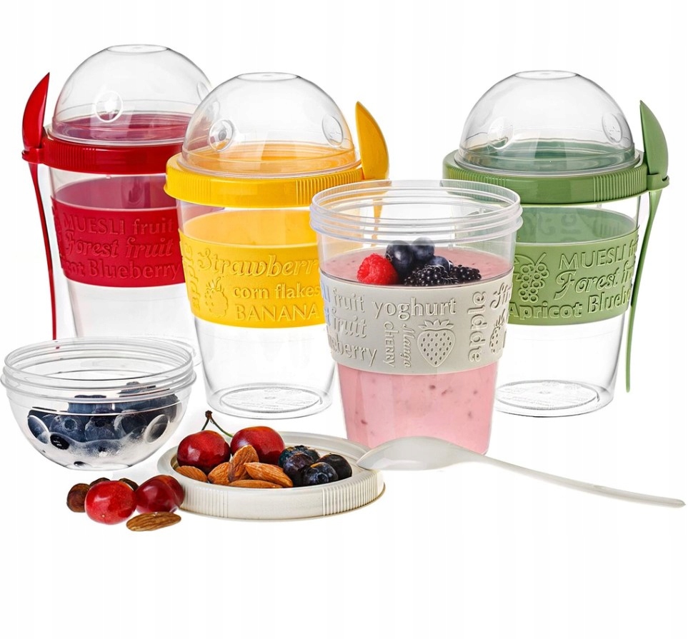

Pojemnik Kubek Na Jogurt Musli 600ML MIX