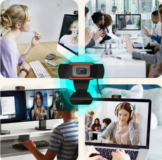 KAMERKA NTERNETOWA PC DO LEKCJI HD + MIKROFON Model Zestaw Webcam PC Laptop Notebook Wideorozmowy