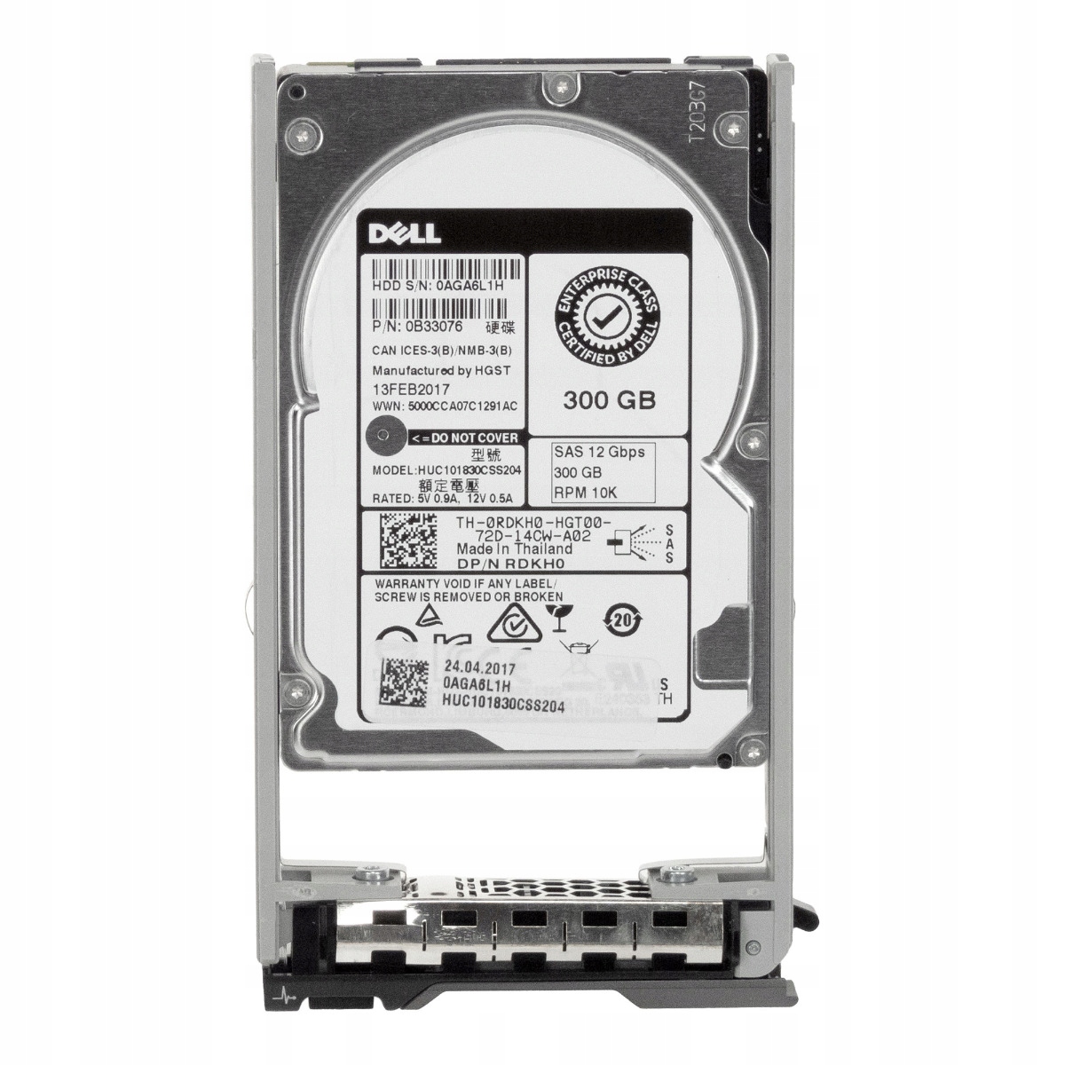 Dell 0RDKH0 300GB 10K 64MB SAS-3 2.5'' HUC101830CSS204