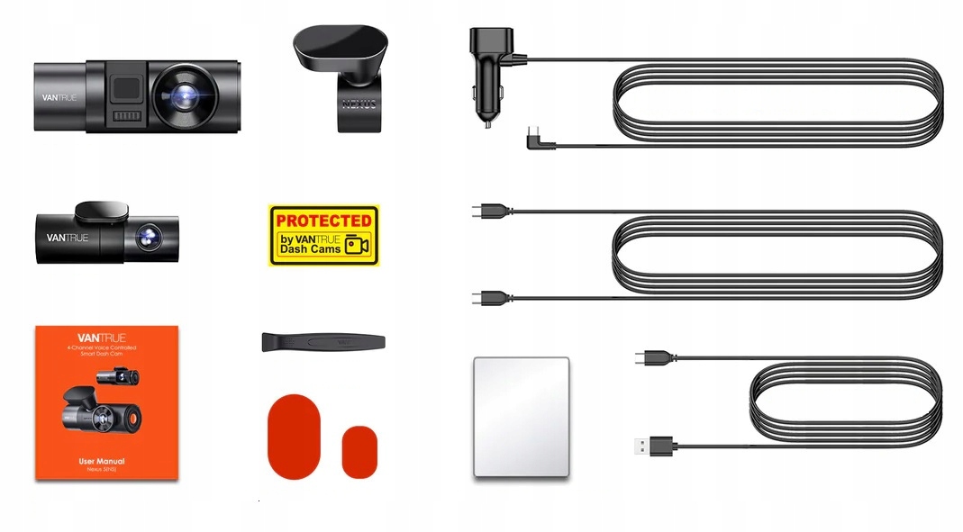 VANTRUE N5 REJESTRATOR 4CH GPS + ACC 512GB PILOT Kod producenta Vantrue N4