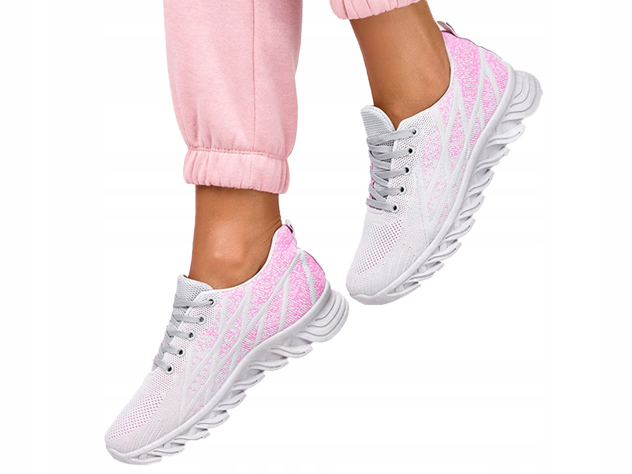 

Lekkie Obuwie Sportowe Damskie Sneakersy Adidasy