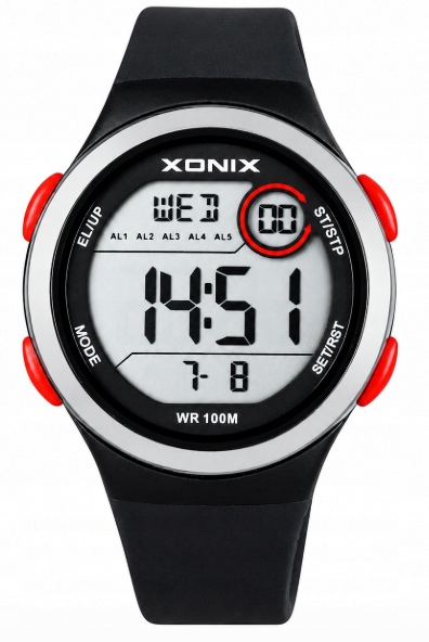 Hodinky Xonix Dao sportovní, barevné, čitelné pro dítě jako dárek