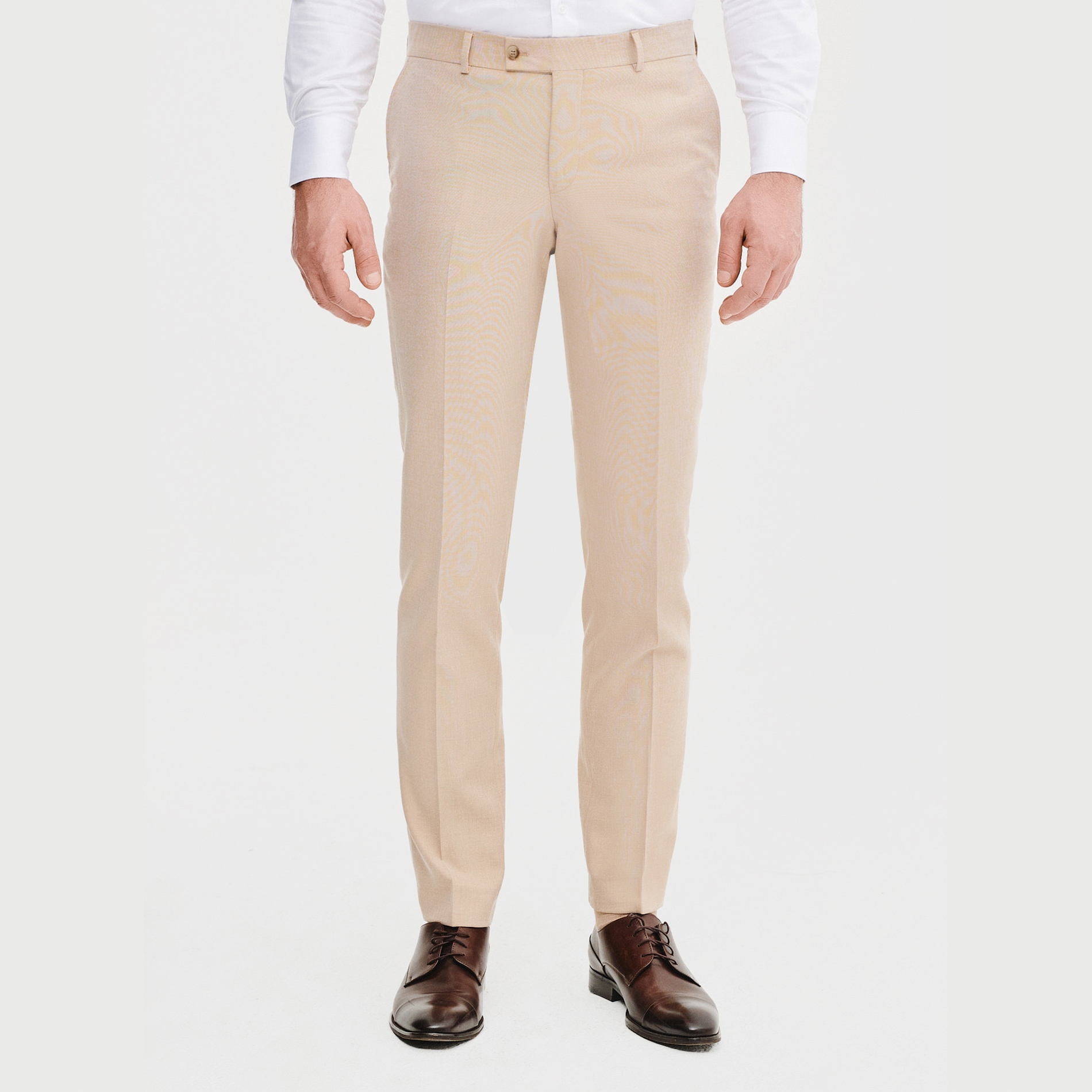 Béžové kostýmkové kalhoty Pako Lorente vel 100/182