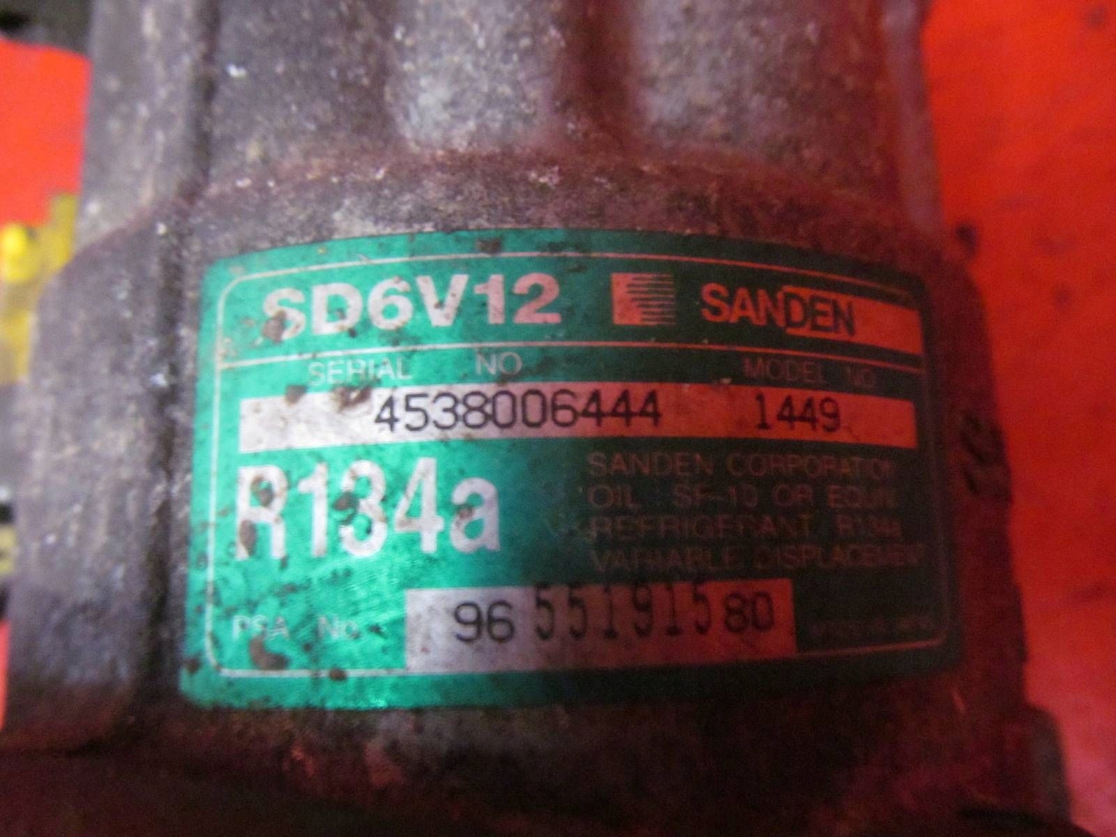 PEUGEOT 307 1.6 HDI 9HZ CITROEN FORD compressor compressor; 9655191580
