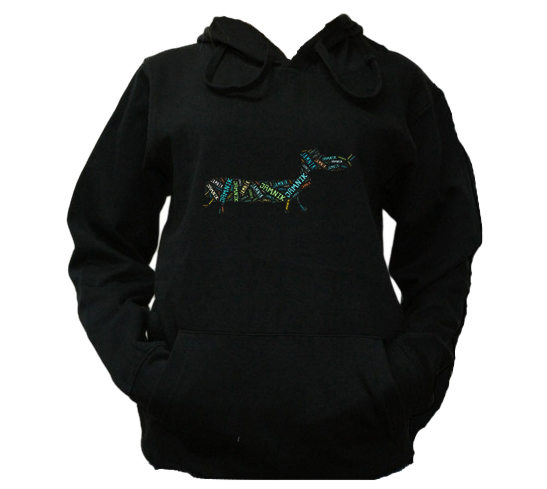 

M Bluza Kaptur Damska Jamnik Metr Dachshund