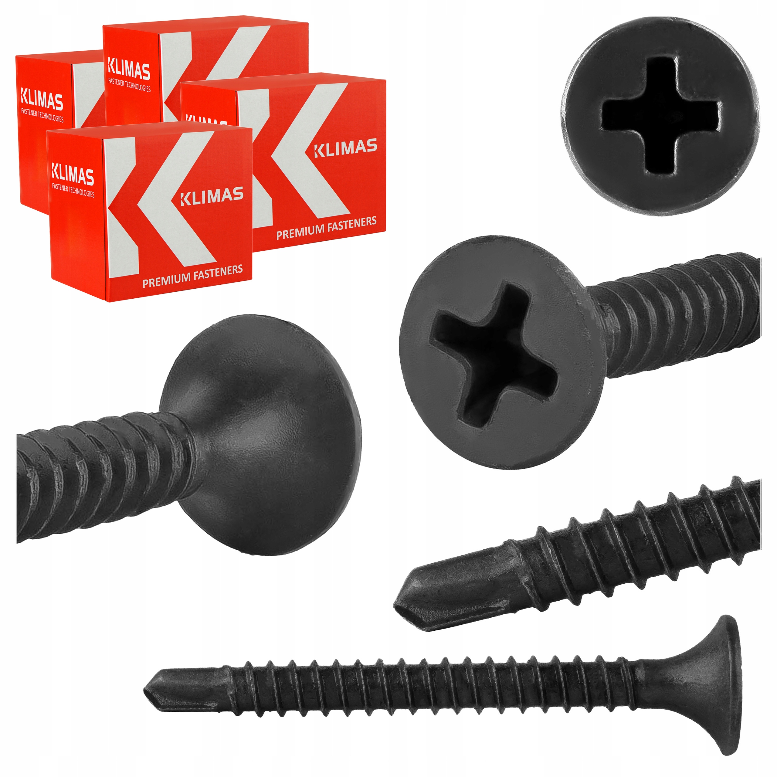 Skrutky do kovu Gk 3,5x35 mm 4000 ks samovŕtacie Klimas Kssg
