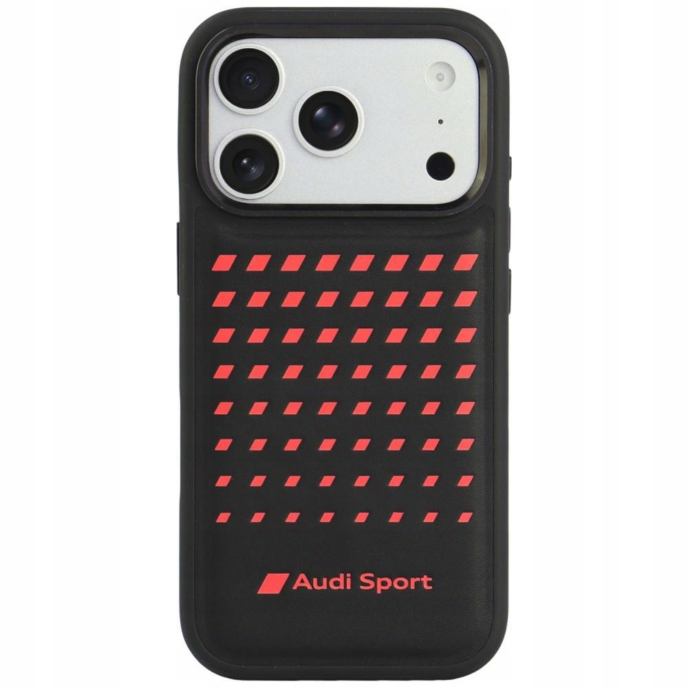 Pouzdro Audi Sport Synthetic Leather pro iPhone 18 Pro 17 Pro, černé