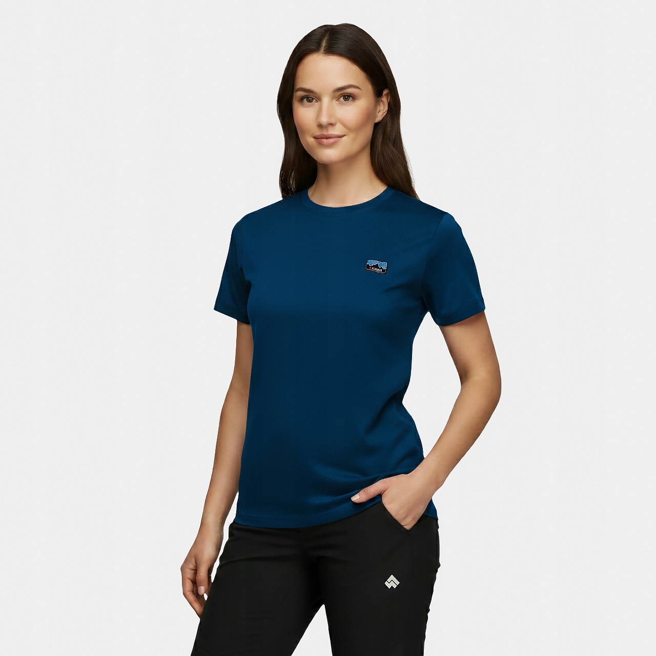 Koszulka damska merino Alpinus Otago niebieska tekking,oddychalna, termo2XL