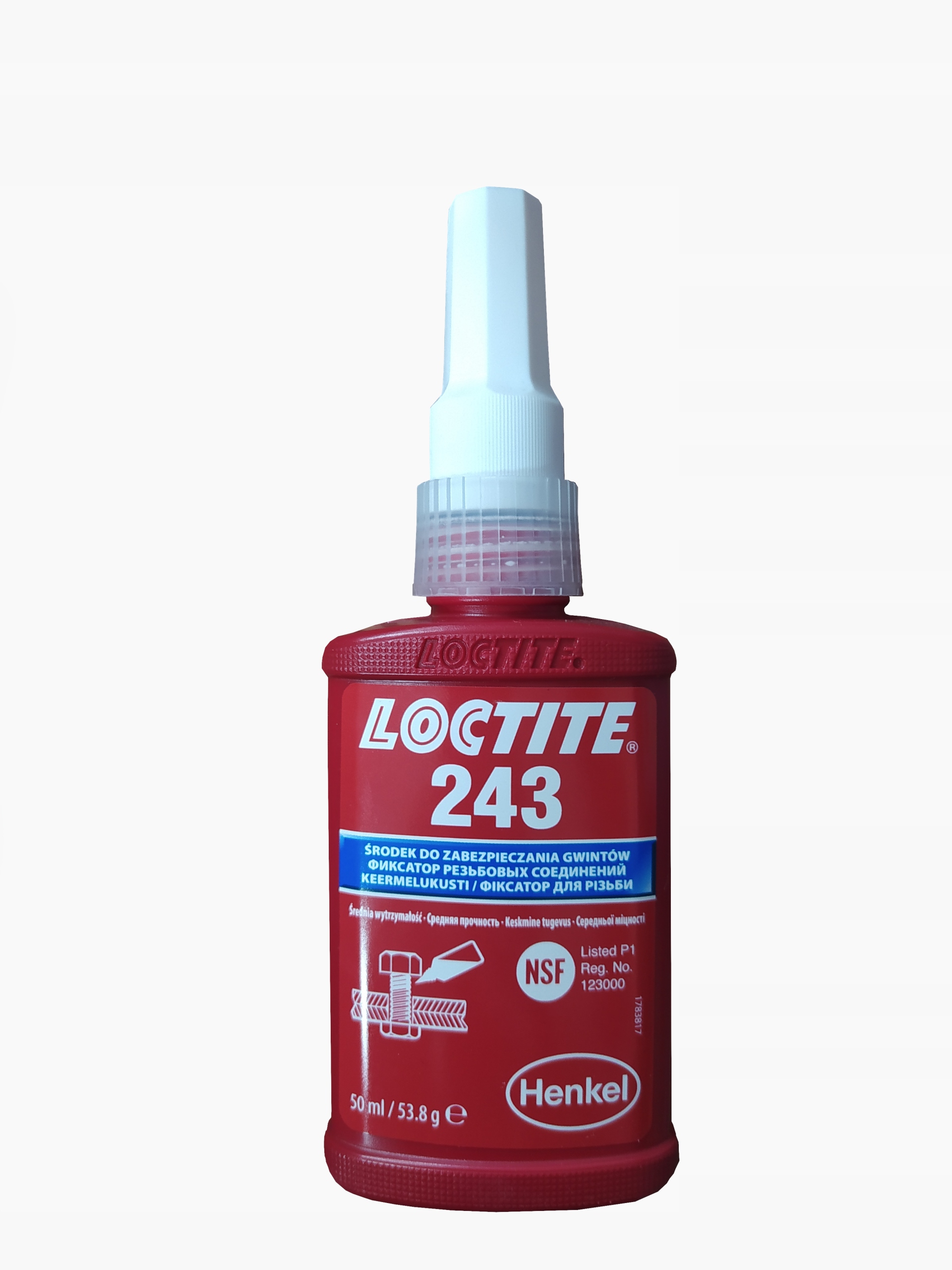 KLEJ DO ZABEZPIECZENIA GWINTOW LOCTITE 243 50ml