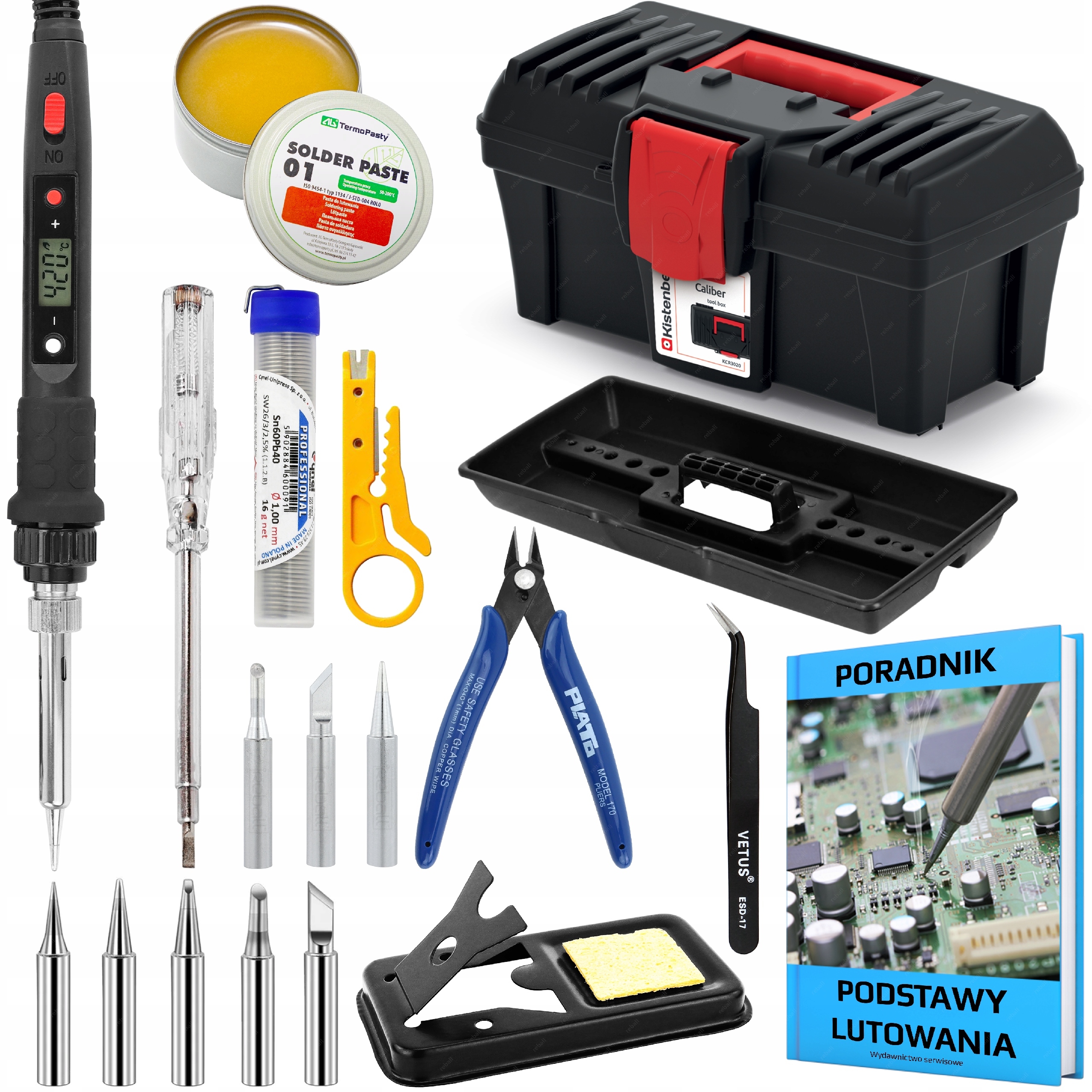 Sada Přesných Páječek 80W 19 Ks Box Na Nářadí Pro Elektroniku