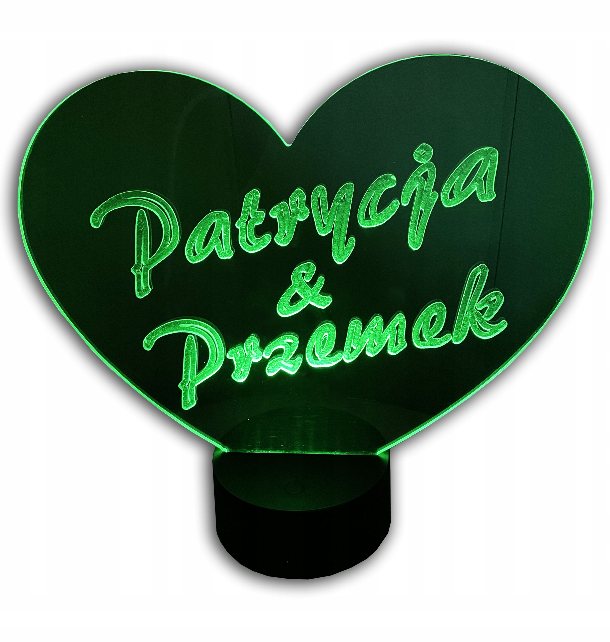 

Serce podświetlane Imiona Walentynki, 16 kol. Usb