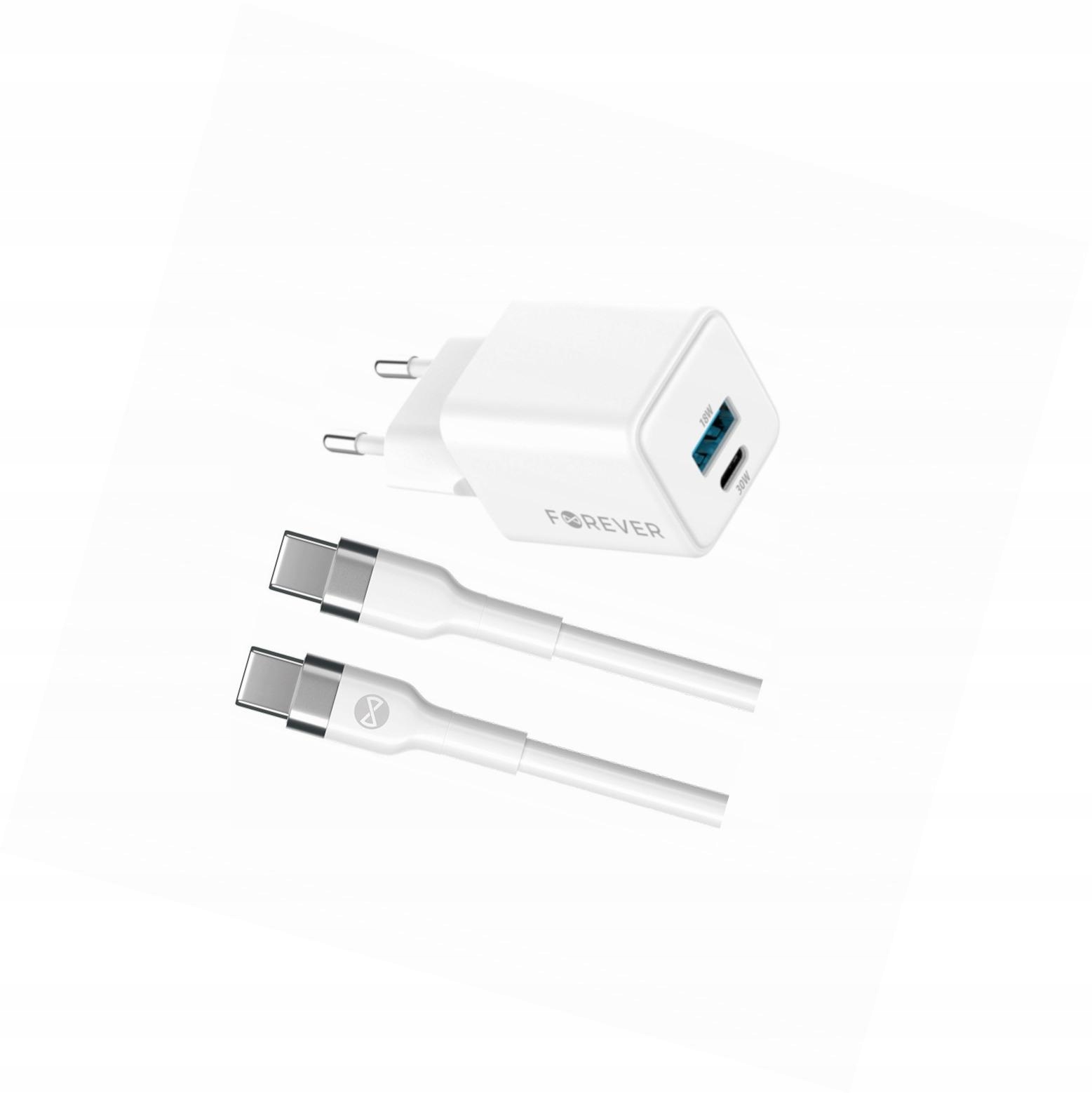 Szybka ładowarka GaN 30W 2 wejścia długim z kablem 2m do Xiaomi Poco X5 5G